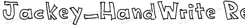 Jackey_HandWrite Reg字体转换